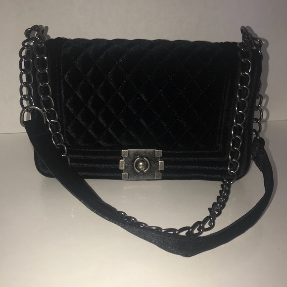 Bags Brand New Quilted Velvet Shoulder Bag Poshmark